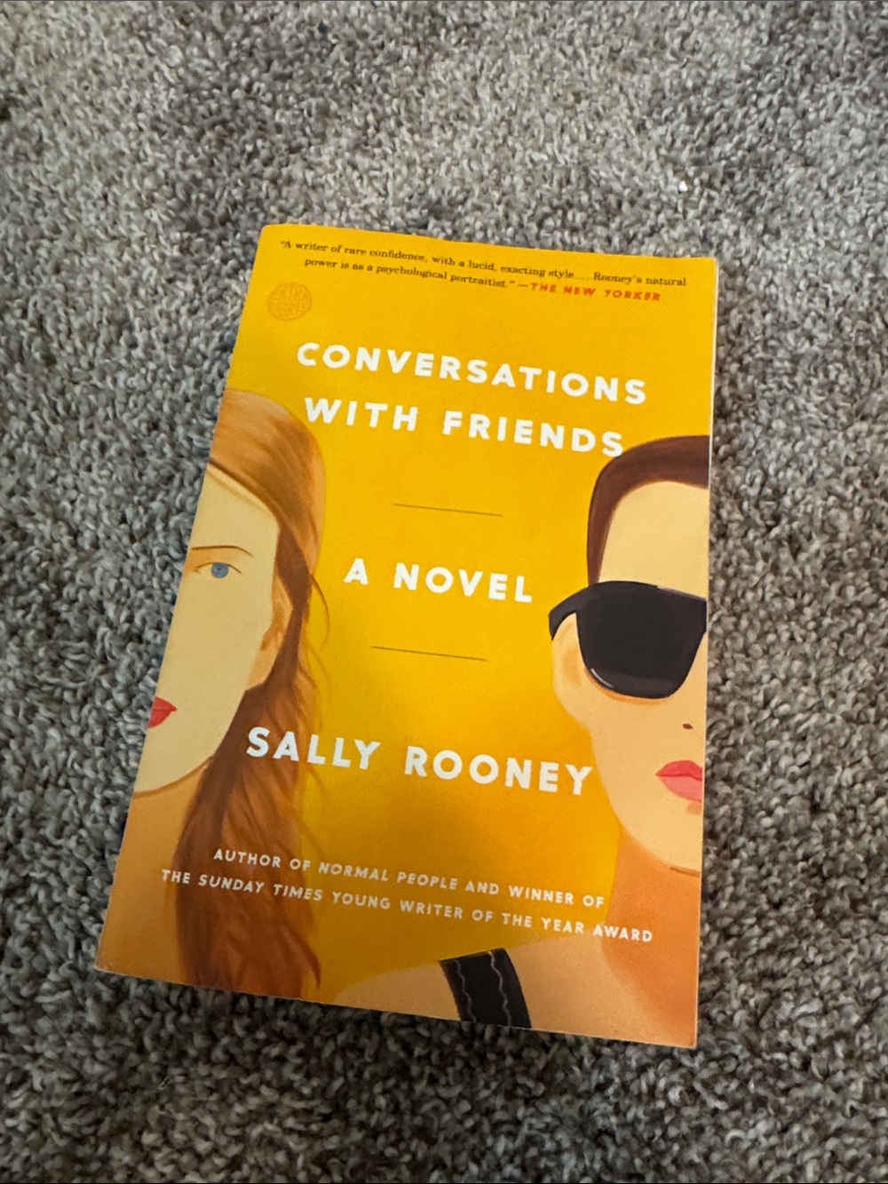 Conversations With Friends by Sally Rooney - Yellow Paperback
